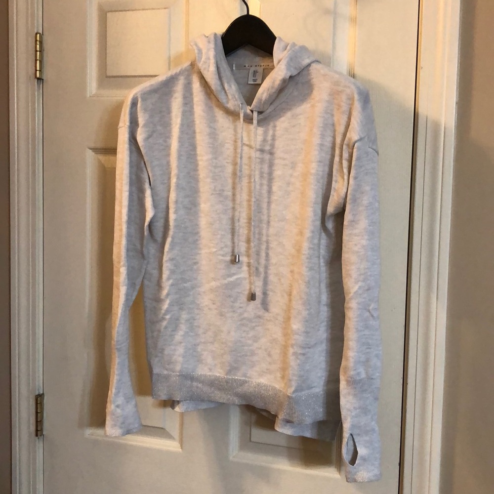 Knit hoodie